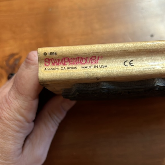 Stampendous Rubber Stamp Pansy Patch Flowers Open Line Design 5.25”x4” - Picture 3 of 9